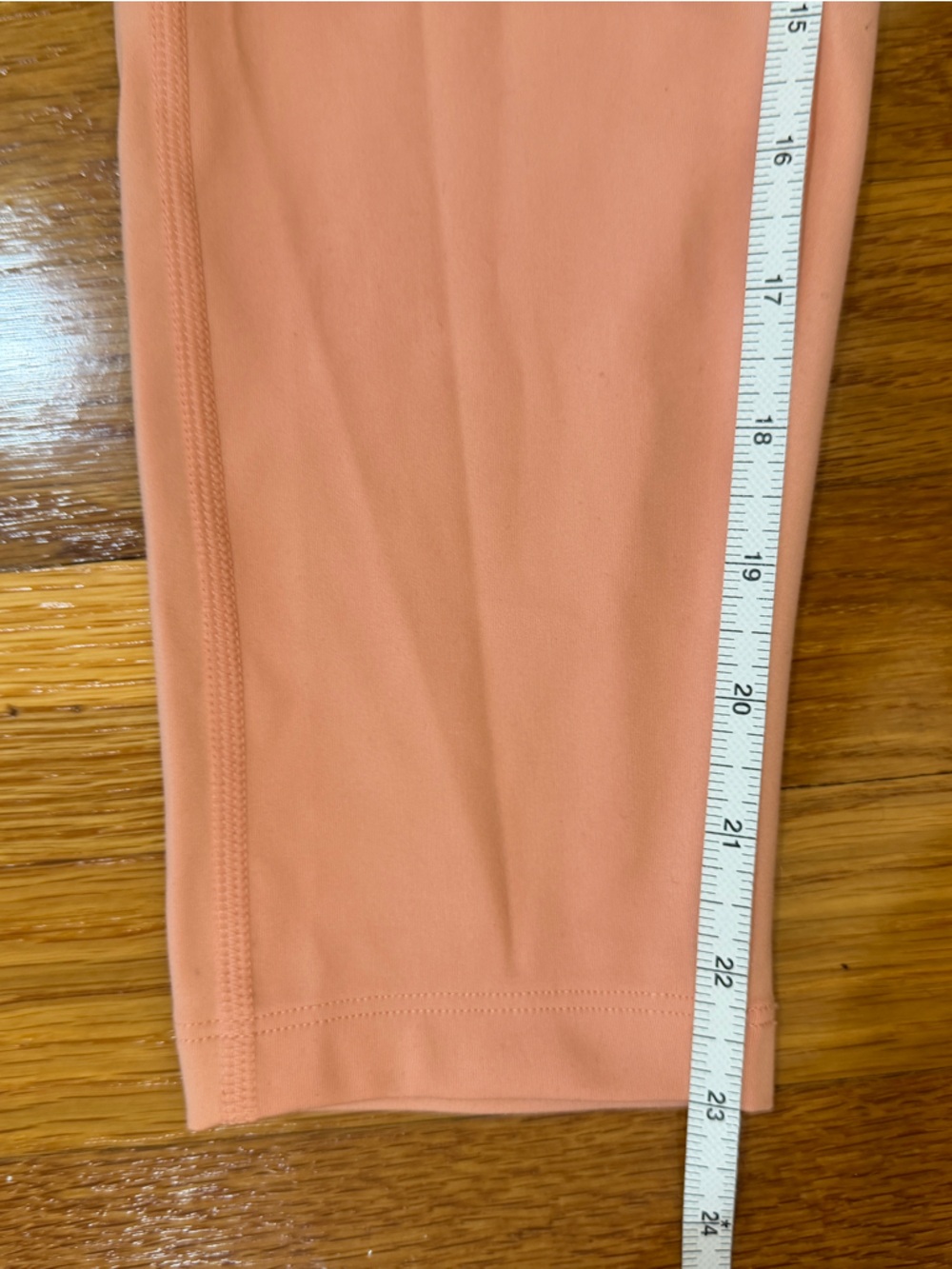 Girlfriend Collective High Rise 23" Inseam Leggings Light Orange - Size Medium - Picture 4 of 5